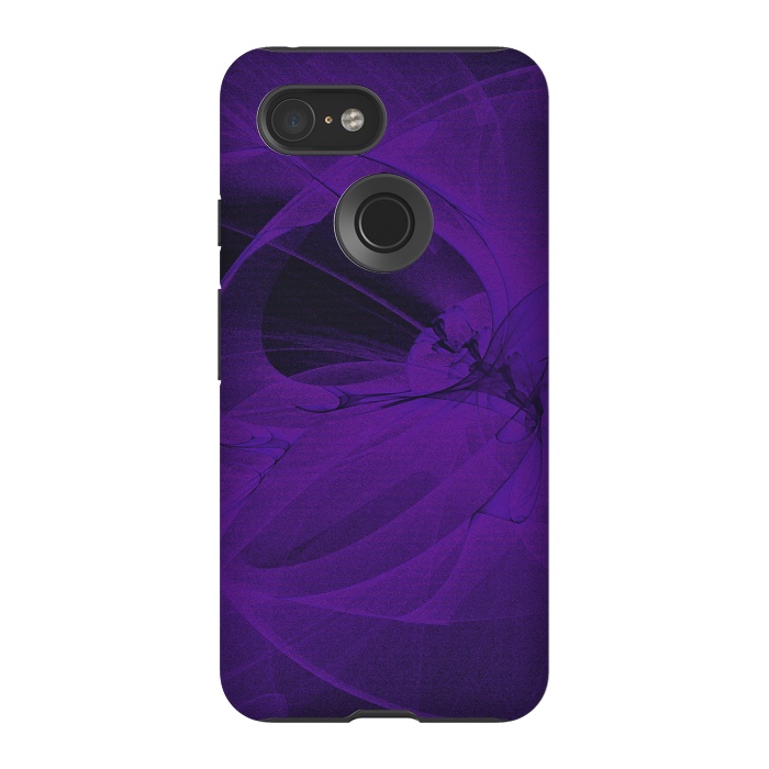 Pixel 3 StrongFit Purple Fractals by Andrea Haase