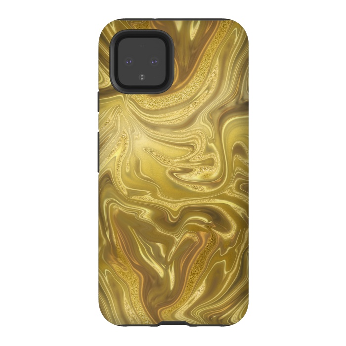 Pixel 4 StrongFit Liquid Gold by Andrea Haase