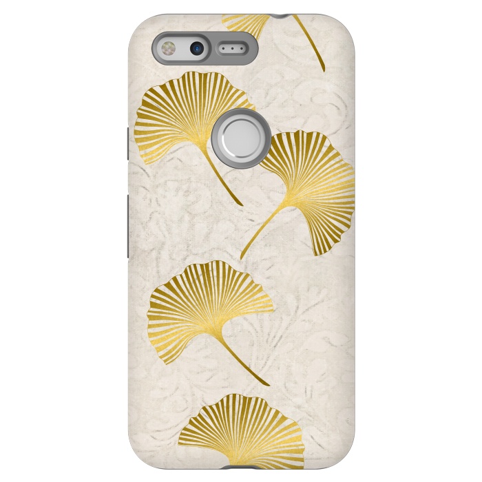 Pixel StrongFit Golden Gingko Leaves by Andrea Haase