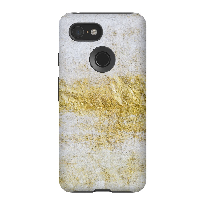 Pixel 3 StrongFit Concrete And Gold 2 by Andrea Haase
