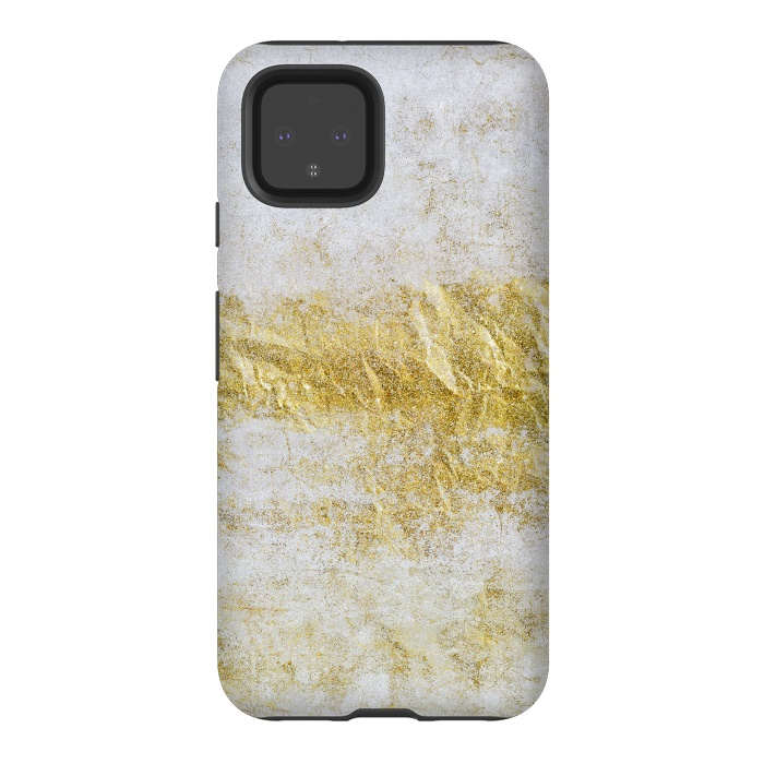 Pixel 4 StrongFit Concrete And Gold 2 by Andrea Haase