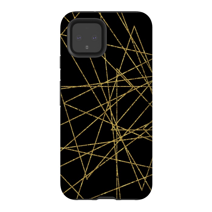 Pixel 4 StrongFit Golden Lines by Andrea Haase