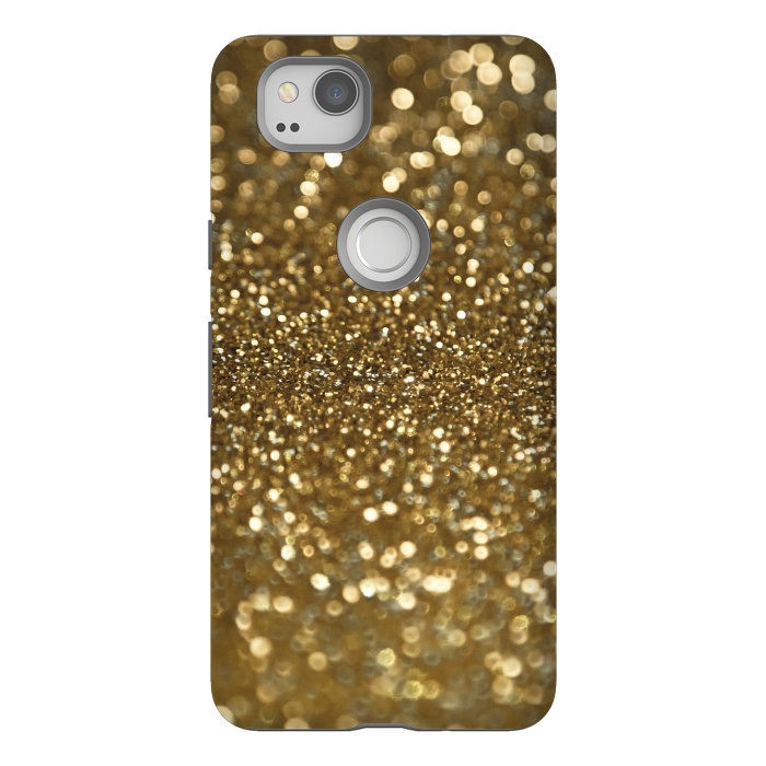 Pixel 2 StrongFit Glittering Faux Gold Glitter by Andrea Haase