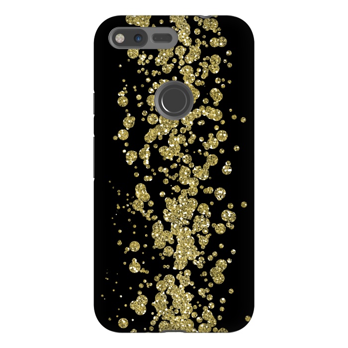Pixel XL StrongFit Glamorous Golden Glitter by Andrea Haase