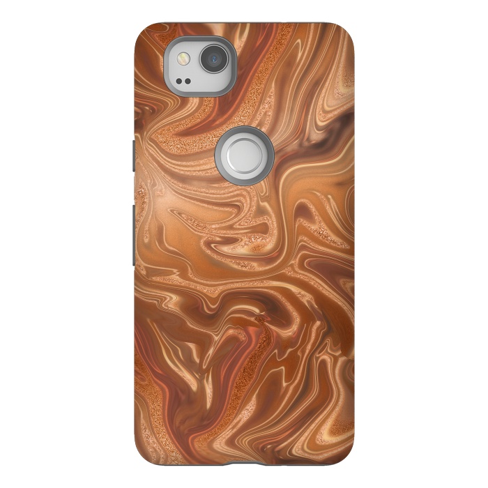 Pixel 2 StrongFit Shimmering Copper Glamorous Luxury 2 by Andrea Haase