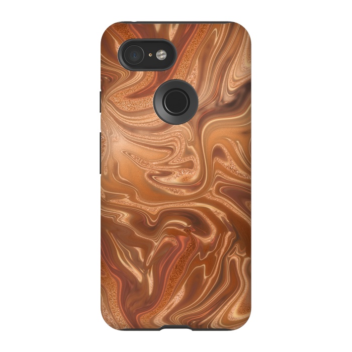 Pixel 3 StrongFit Shimmering Copper Glamorous Luxury 2 by Andrea Haase