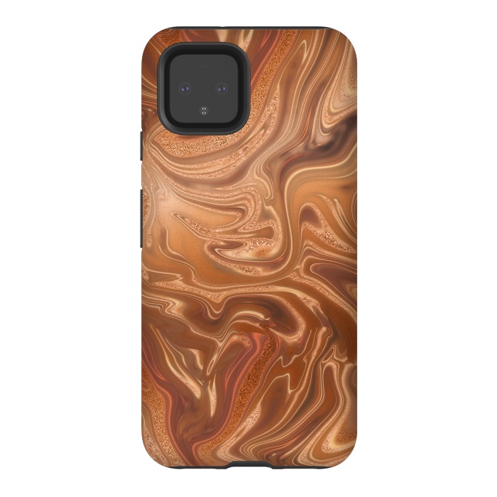 Pixel 4 StrongFit Shimmering Copper Glamorous Luxury 2 by Andrea Haase
