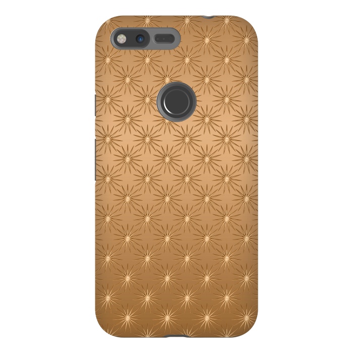 Pixel XL StrongFit Copper Star Pattern by Andrea Haase
