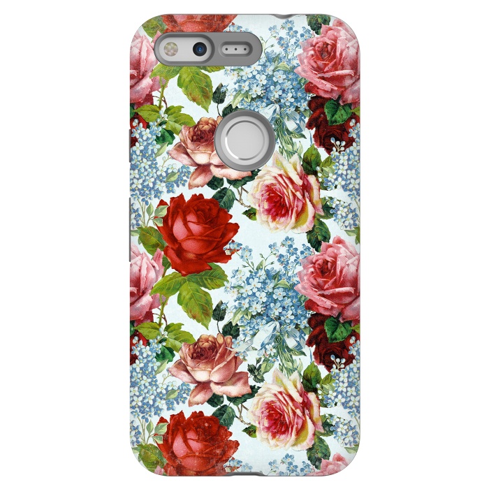 Pixel StrongFit Vintage roses and Forget Me Not by  Utart