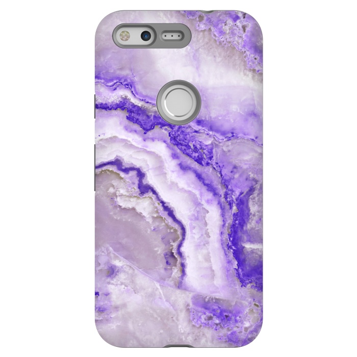 Pixel StrongFit Ultra Violet Veined Marble by  Utart