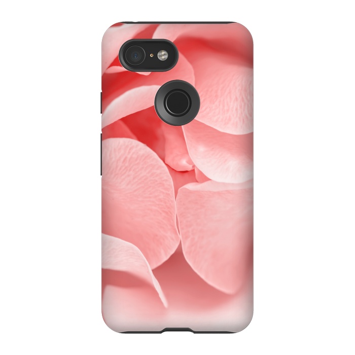 Pixel 3 StrongFit Pink Rose Blossom by  Utart
