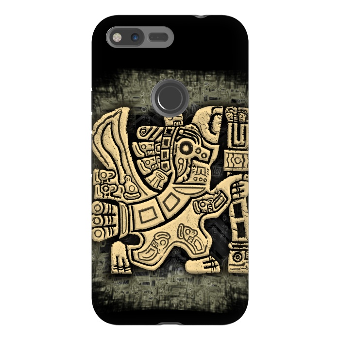 Pixel XL StrongFit Aztec Eagle Warrior by BluedarkArt