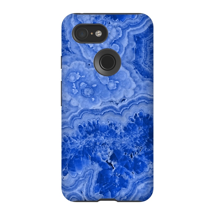 Pixel 3 StrongFit Ocean Blue Agate by  Utart