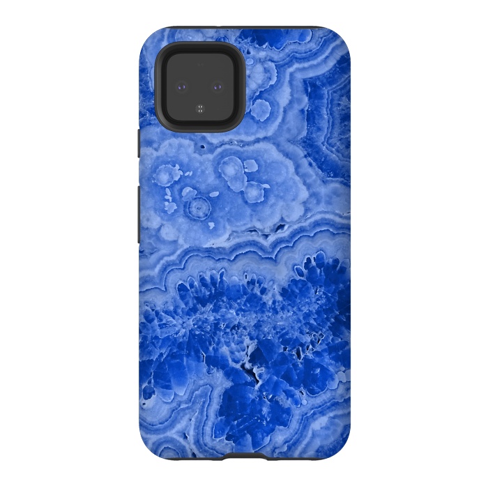 Pixel 4 StrongFit Ocean Blue Agate by  Utart