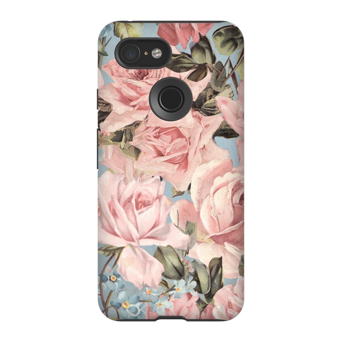Pixel 3 StrongFit Lovely Spring Flowers and Roses by  Utart