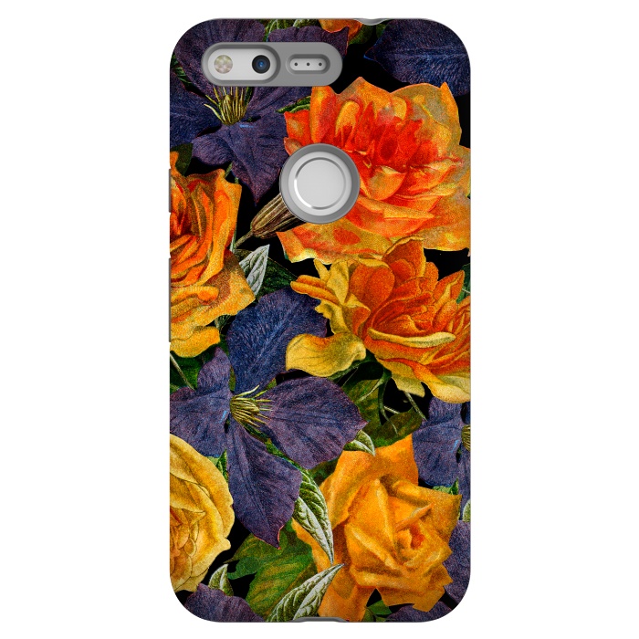 Pixel StrongFit Clematis and Yellow Vintage Roses by  Utart