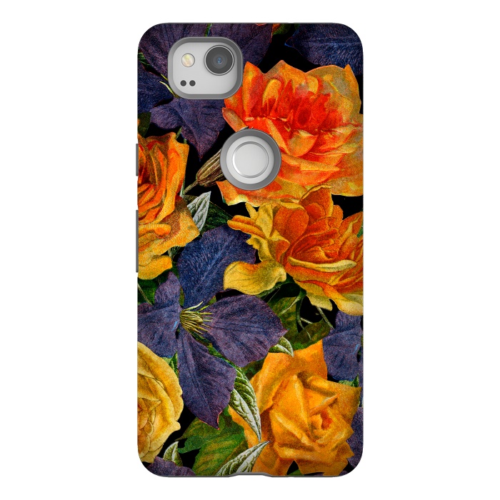 Pixel 2 StrongFit Clematis and Yellow Vintage Roses by  Utart