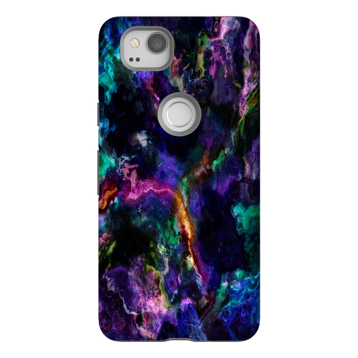 Pixel 2 StrongFit Colorful marble by haroulita