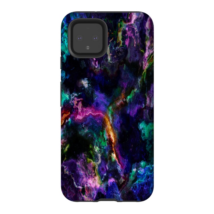 Pixel 4 StrongFit Colorful marble by haroulita