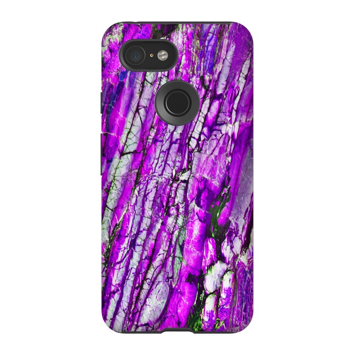 Pixel 3 StrongFit ultra violet texture marble by haroulita