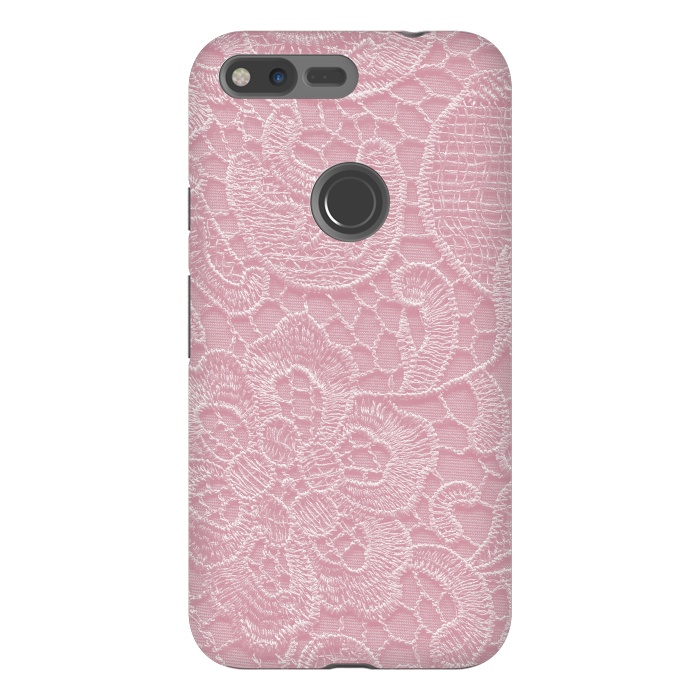 Pixel XL StrongFit Pink Lace by Andrea Haase