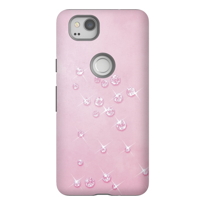 Pixel 2 StrongFit Sparkling Pink Rhinestones by Andrea Haase
