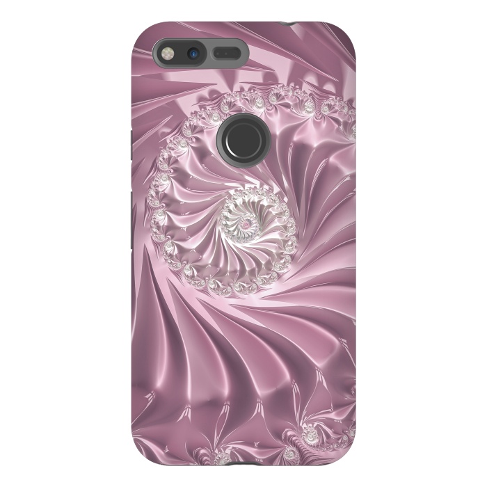 Pixel XL StrongFit Soft Pink Glamorous Fractal by Andrea Haase