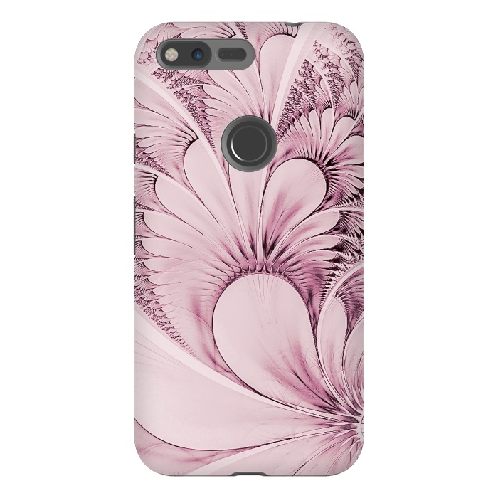 Pixel XL StrongFit Pink Flourish Fractal by Andrea Haase