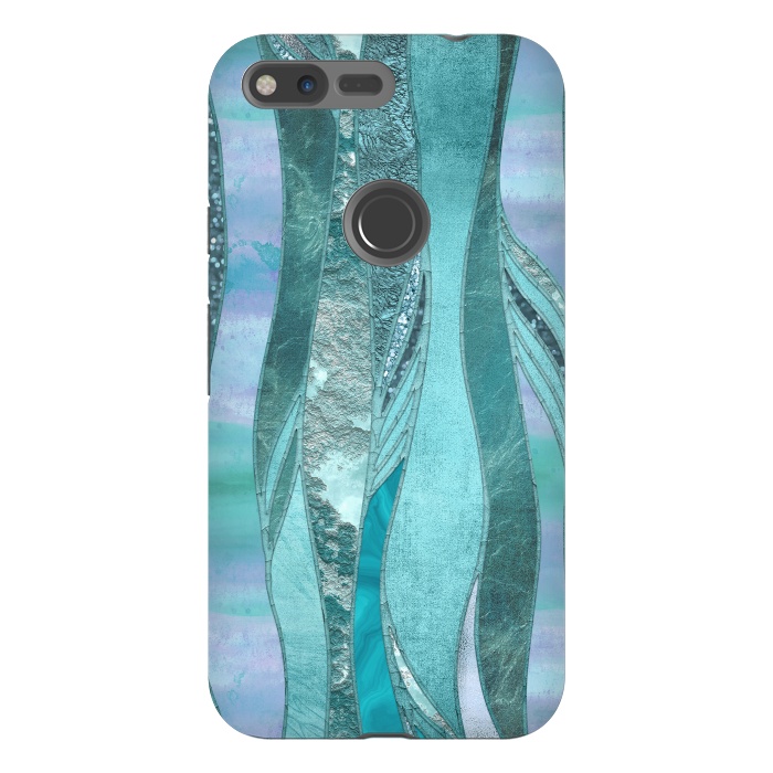 Pixel XL StrongFit Turquoise Green Glamour by Andrea Haase