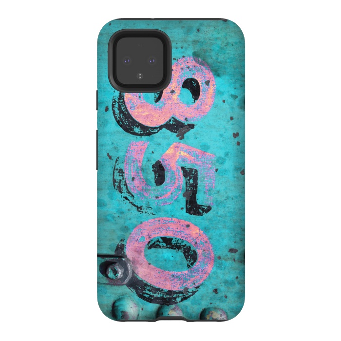 Pixel 4 StrongFit Number 850 Spray Paint Grunge by Andrea Haase