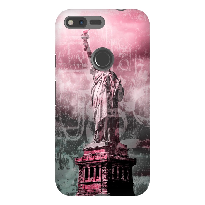 Pixel XL StrongFit Statue Of Liberty Mixed Media Art by Andrea Haase