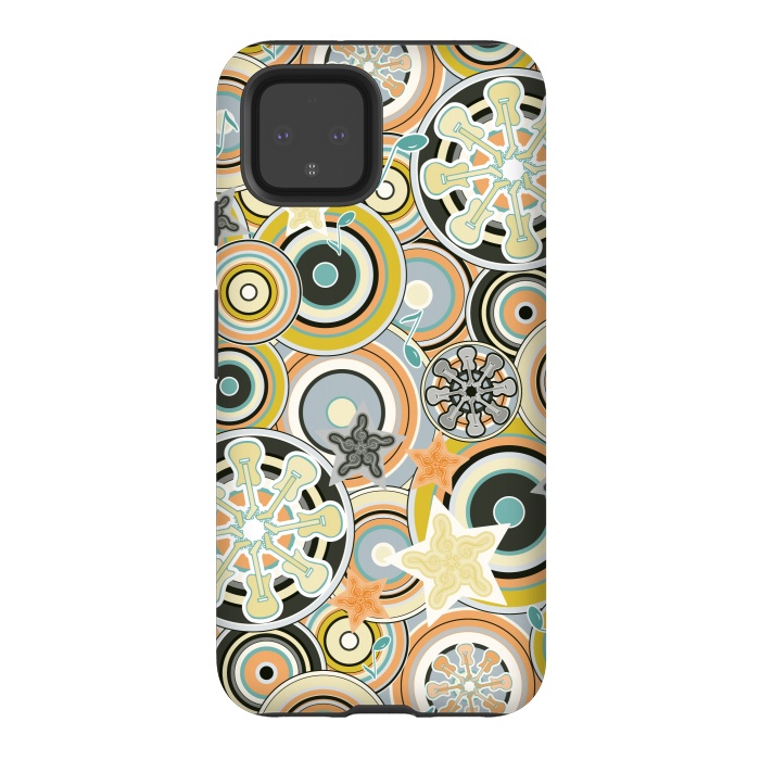 Pixel 4 StrongFit Glam Boho Rock in Navy and Green by Paula Ohreen