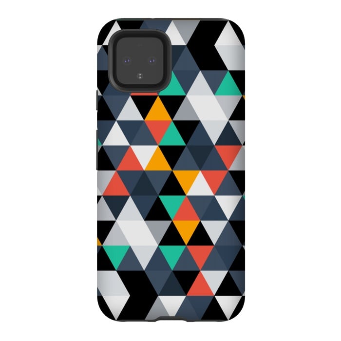 Pixel 4 StrongFit Geometric Triangle by TMSarts