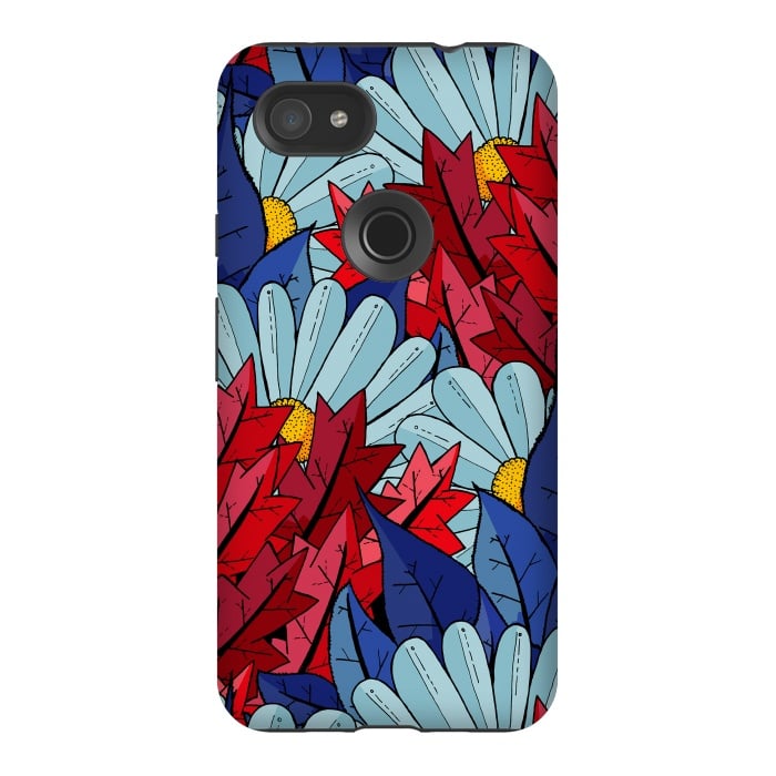 Pixel 3AXL StrongFit The flowers and the leaves by Steve Wade (Swade)