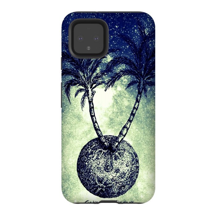 Pixel 4 StrongFit Paradise is on the Moon by Gringoface Designs