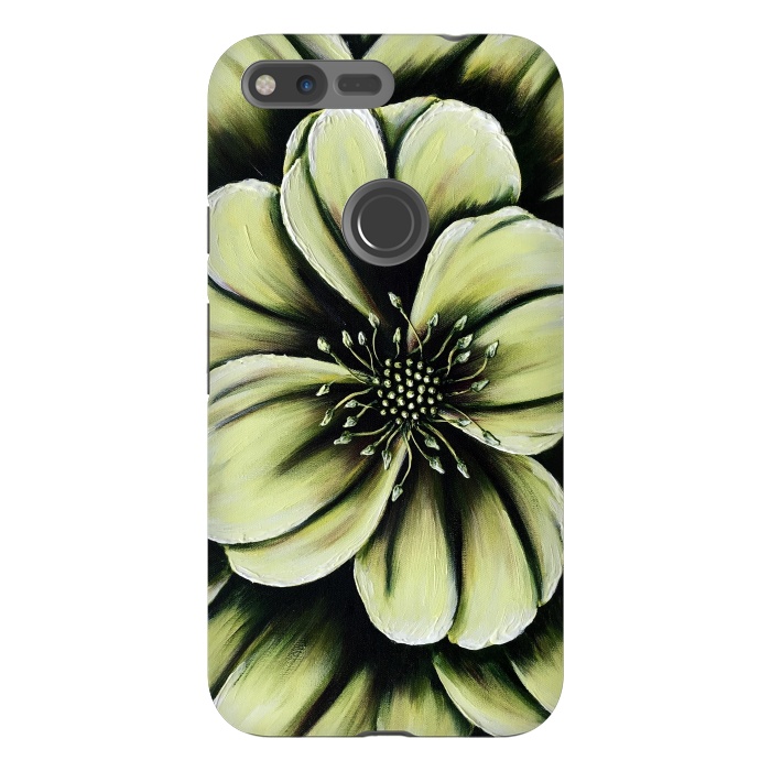 Pixel XL StrongFit Green Flower by Denise Cassidy Wood