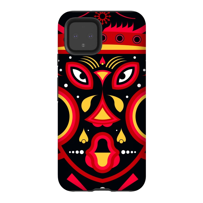 Pixel 4 StrongFit ceremonial tribal mask by TMSarts