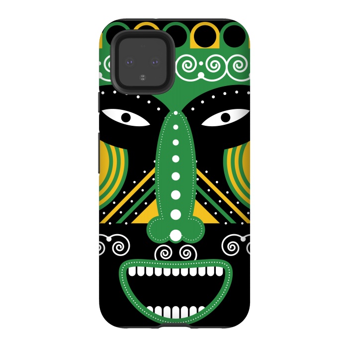 Pixel 4 StrongFit ritual tribal mask by TMSarts