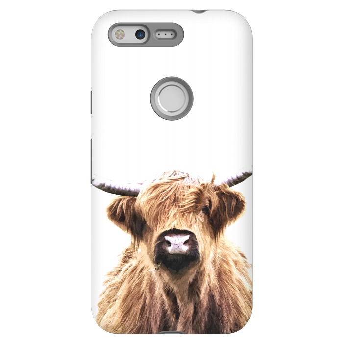 Pixel StrongFit Highland Cow Portrait by Alemi