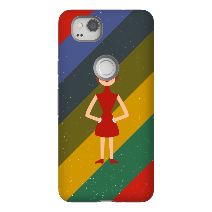 Pixel 2 StrongFit fashionable girl standing by TMSarts