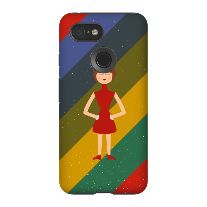Pixel 3 StrongFit fashionable girl standing by TMSarts
