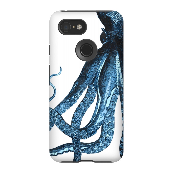 Pixel 3 StrongFit Blue Octopus Illustration by Alemi