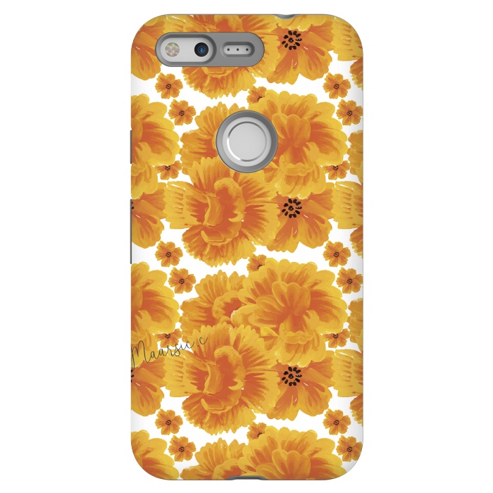 Pixel StrongFit Flores naranjas by Camila