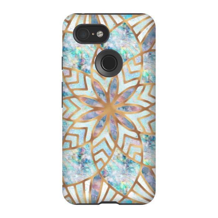 Pixel 3 StrongFit Mother of Pearl Mandala by  Utart