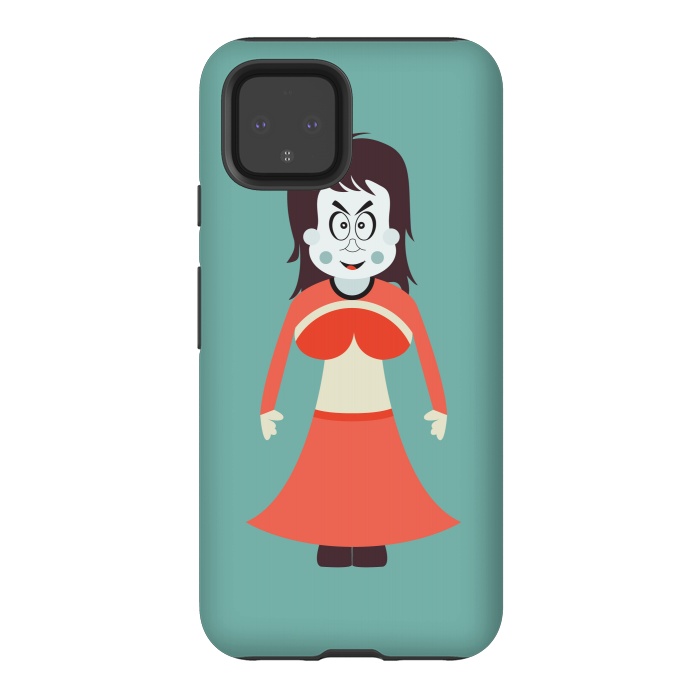 Pixel 4 StrongFit old woman cartoon by TMSarts