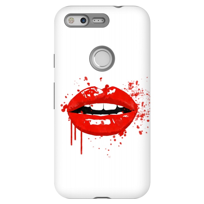 Pixel StrongFit Red Lips Illustration by Alemi
