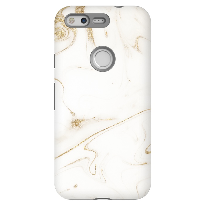 Pixel StrongFit Elegant gold and white marble image by InovArts