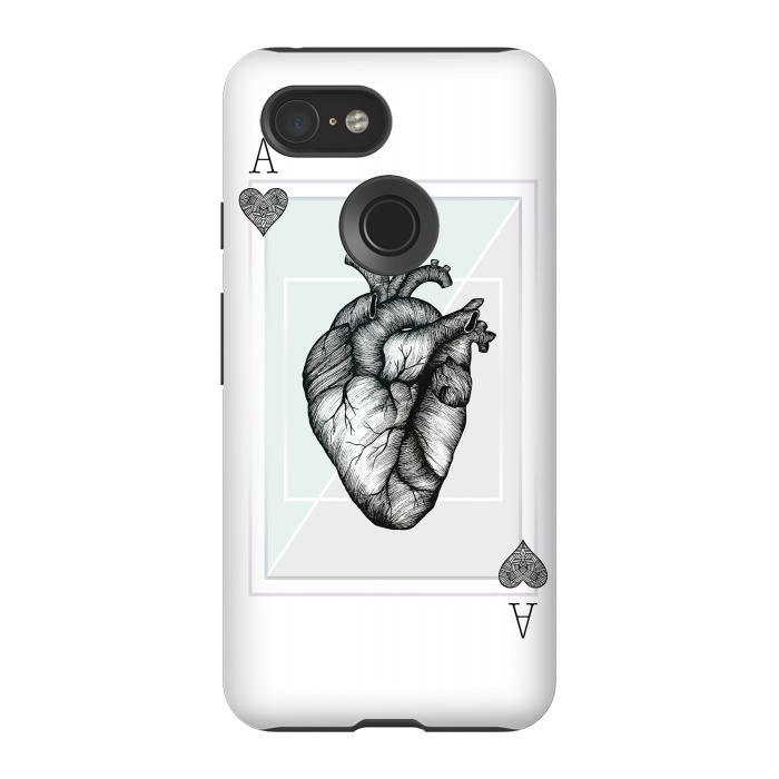 Pixel 3 StrongFit Ace of Hearts by Barlena