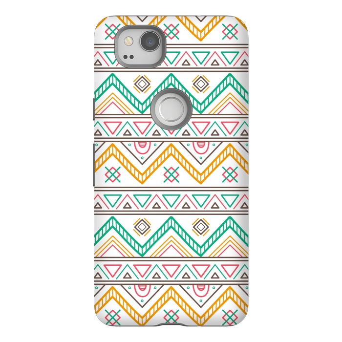 Pixel 2 StrongFit Geometric Multicolor Motifs 2 by Bledi