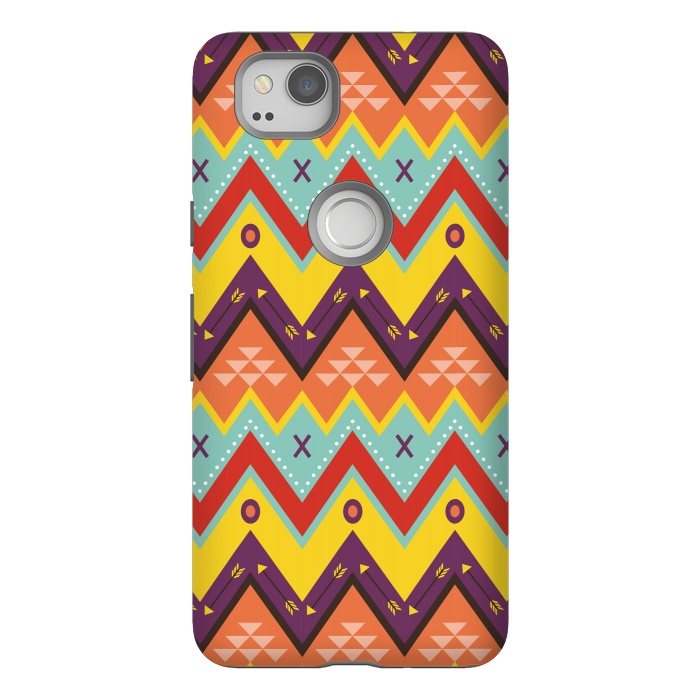 Pixel 2 StrongFit Geometric Multicolor Motifs 8 by Bledi